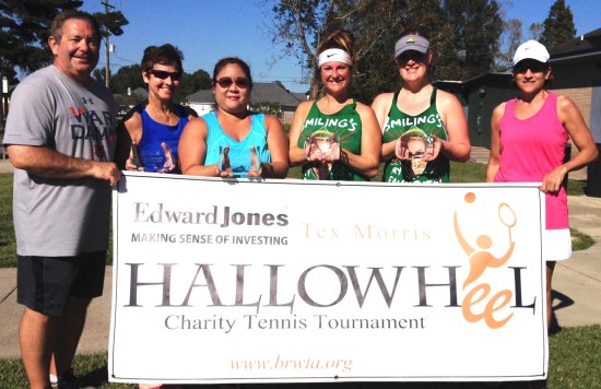 Title Sponsors Cindy and Tex Morris pictured (l-r) with 3.0 Women's Champions Cindy Kelley and Marisa Minor and Finalists Dina Brach and Jennifer Tolbert